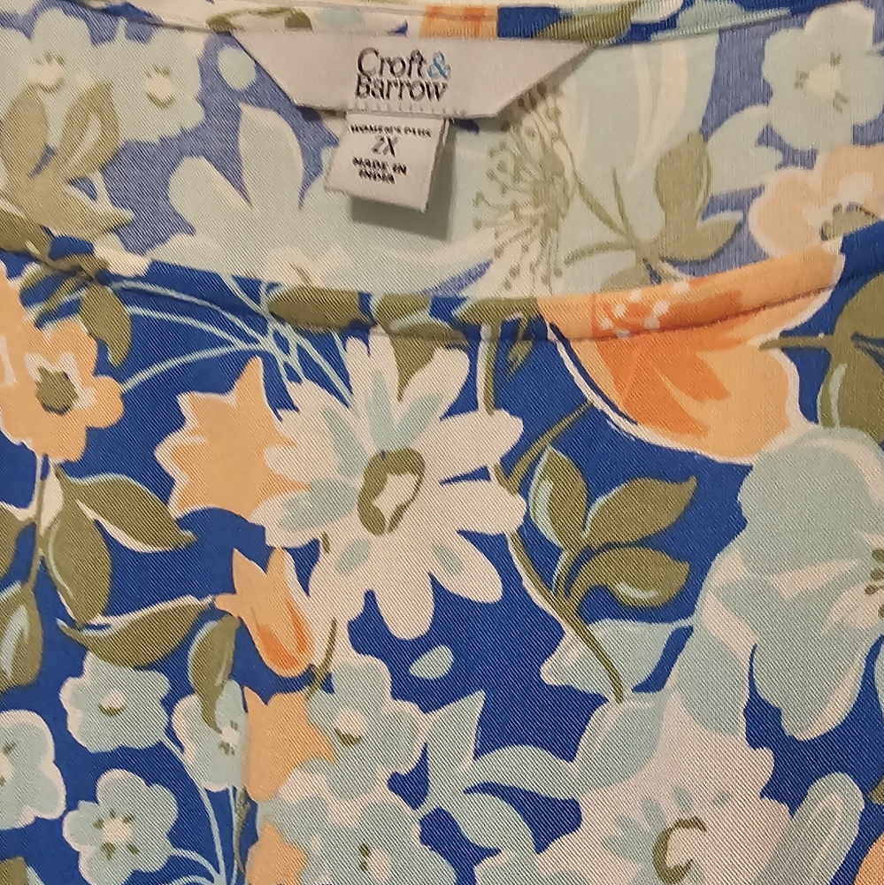 NEW-Woman's Croft & Barrow Plus Size ( 2X) Dress - Picture 3 of 4